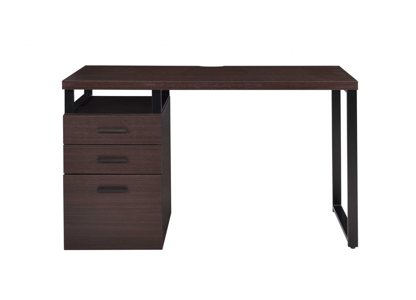 47' X 22' X 28' Dark Oak Pvc Desk