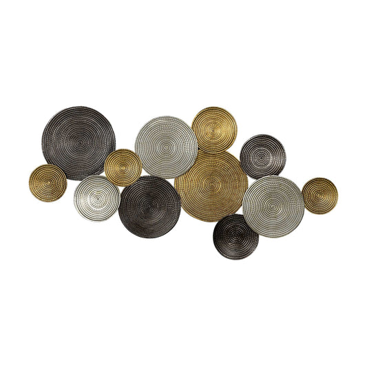 Multi-Metallic Circles Wall Decor