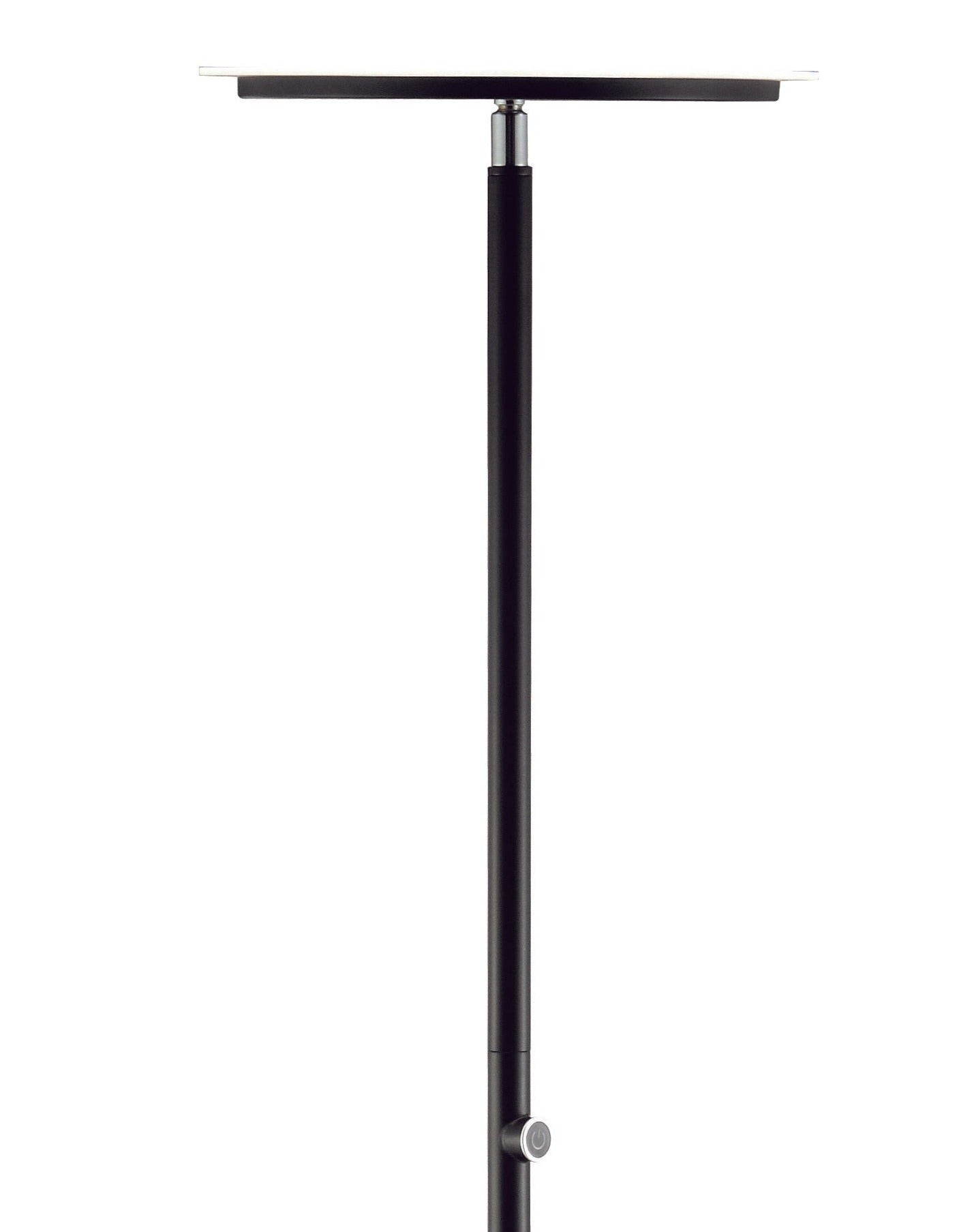 Black Metal LED Touch Floor Lamp