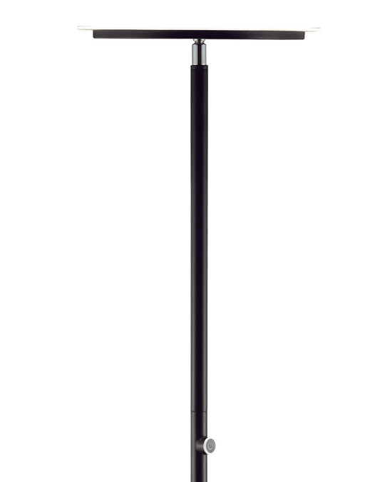 Black Metal LED Touch Floor Lamp