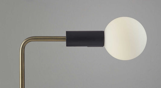 Retro White Globe LED Desk Lamp