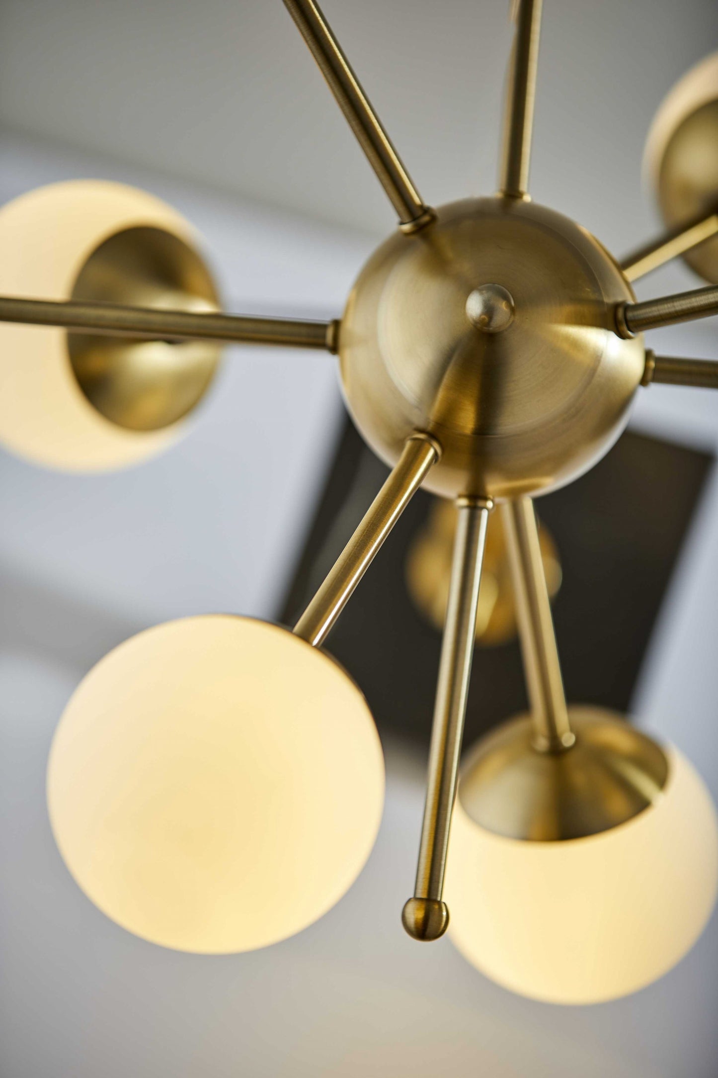 Orbital Sphere Brass LED Table Lamp