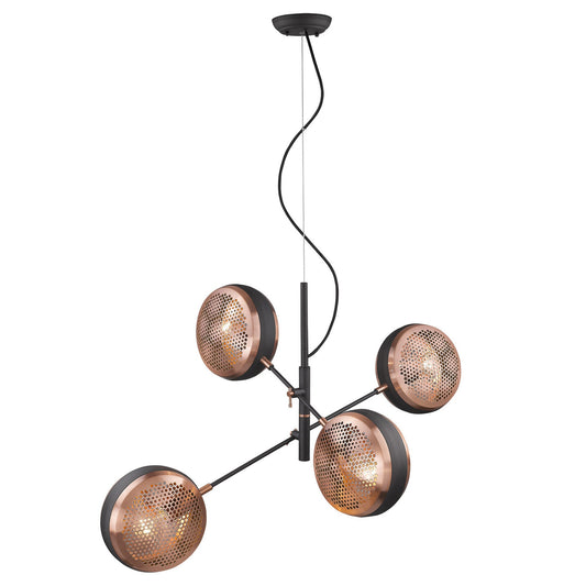 Tholos 4-Light Matte Black Pendant